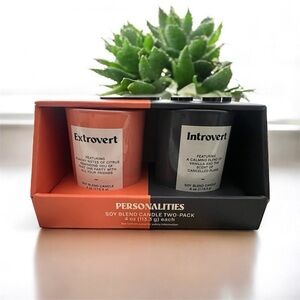 Personalities Soy Blend Candle Set Introvert & Extrovert